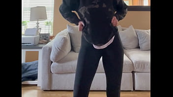 Cumbitch21 dancing around living room shows ass