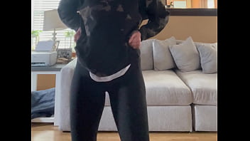 Cumbitch21 dancing around living room shows ass