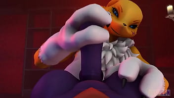 Renamon fucks hard small demon
