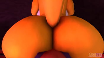 Renamon fucks hard small demon