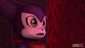 Renamon fucks hard small demon