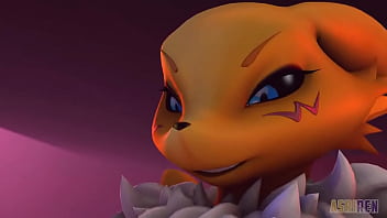 Renamon fucks hard small demon Renamon fucks hard small demon