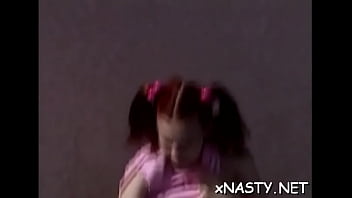 Captivating barely legal honey anissa fucks in a non stop style