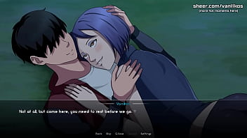 Kunoichi trainer hot teen konan from naruto with a perfect body gives blowjob and gets her tight pussy creampied outdoor in public naruto anime hentai porn game part #13