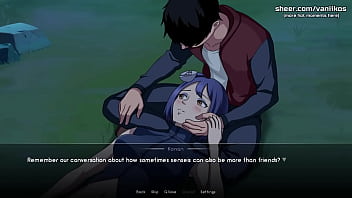 Kunoichi trainer hot teen konan from naruto with a perfect body gives blowjob and gets her tight pussy creampied outdoor in public naruto anime hentai porn game part #13