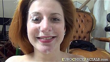 Redhead euro chick blowjob shot