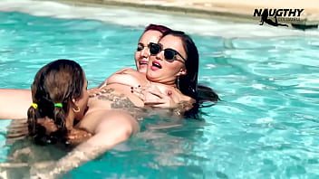 Lesbians Enjoying The Pool And Having Sex thumbnail