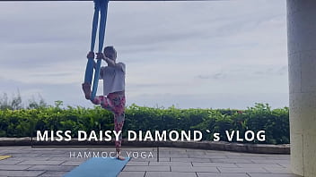 Windy hammock yoga lesson