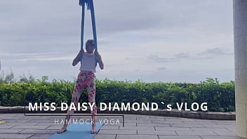 Windy hammock yoga lesson