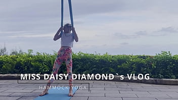 Windy hammock yoga lesson