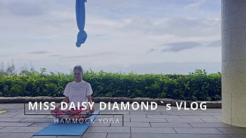 Windy hammock yoga lesson