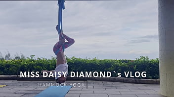 Windy hammock yoga lesson