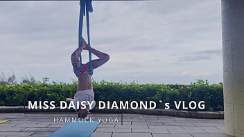 Windy hammock yoga lesson