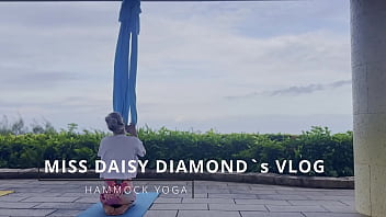 Windy hammock yoga lesson