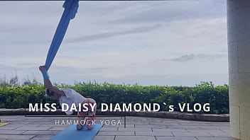 Windy hammock yoga lesson