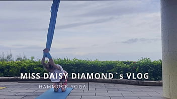 Windy hammock yoga lesson