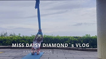 Windy hammock yoga lesson