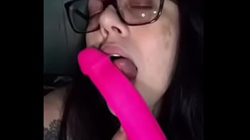 Milf fucks boobs