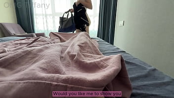 My stepsister caught me masturbating and helped me cum