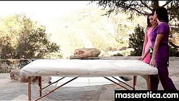 Gorgeous masseuse explores the body of a sexy lesbian beauty 23