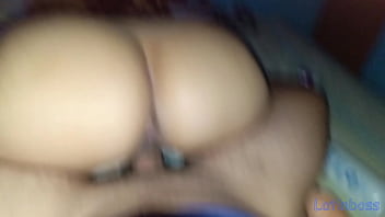 The hot redhead's movie night turned into a cowgirl ride