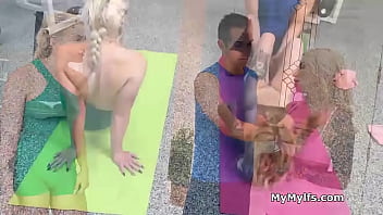 Freeusing blondes in the private gym