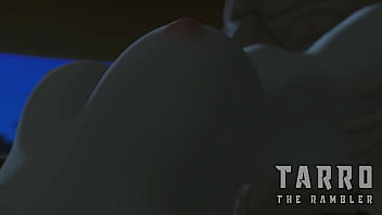 Gohan se coge a su madre mientras su padre los mira