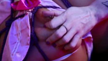 Bbw lesbian having pussy stretched by monster dildo