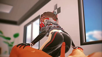 Cute nerd riding big cock