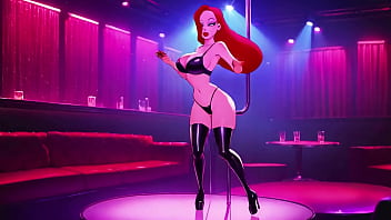 Jessica from who framed roger rabbit striptease teasing bib boobs ai free