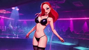 Jessica from who framed roger rabbit striptease teasing bib boobs ai free