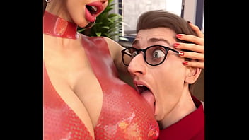 Bussines girl in boss office make a great deal