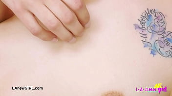 Amazing brunette talent naked close up