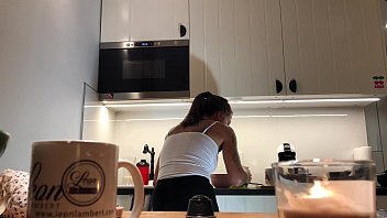 Daisy and sylvia in the kitchen sylvia has no bra