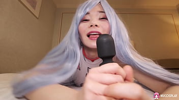 Asian little slut ringo fuji pushes fingers ans sex toy in wet pussy