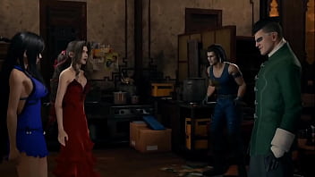 Tifa and aerith get used by corneo's goons final fantasy 7 animation