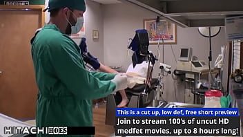 Freshman gets mandatory hitachi orgasm from nurse destiny doa