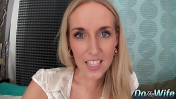Sexy blue eyed wife jenny simons gets pumped full of black cock cum