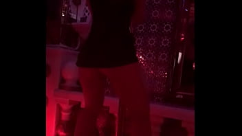 I give him a show dancing and then i fuck with the dirty guy and swallow his cock