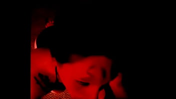 Slut sucks cock with bruises knees