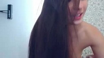 Webcam teen brunette is slap on the ass