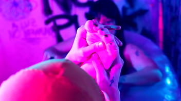 Shoeplay foot slave training & orgasm