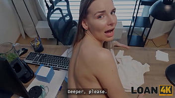 Loan4k arina shy came to get a loan