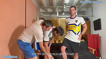 Too late for soccer players coach takes their mind to fuck and finally they ll be 2 mindless objects to give pleasure