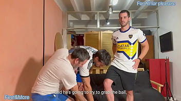 Too late for soccer players coach takes their mind to fuck and finally they ll be 2 mindless objects to give pleasure