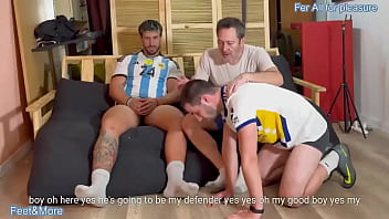 Too late for soccer players coach takes their mind to fuck and finally they ll be 2 mindless objects to give pleasure