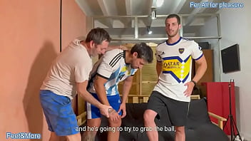 Too late for soccer players coach takes their mind to fuck and finally they ll be 2 mindless objects to give pleasure