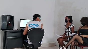 We want to be hired and we seduce the director of human talent in his office