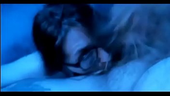 Sexy brunette hairjob hair blowjob and cum in hair