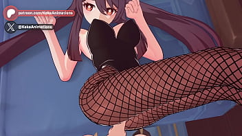 Hu tao bunnygirl genshin impact animation #11
